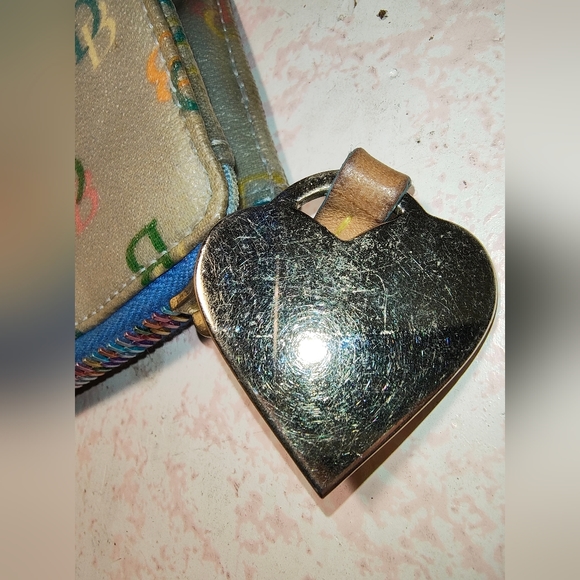 Dooney & Bourke Vintage Rainbow Canvas Wallet - Picture 6 of 8